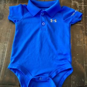 Under Armour Polo Bodysuit Blue - 0/3 Months